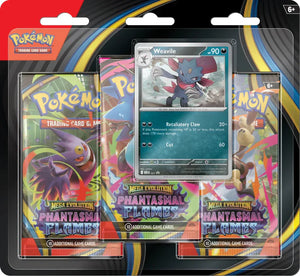 Pokemon Mega Evolution Phantasmal Flames 3 Pack Blister (Pre-Order)