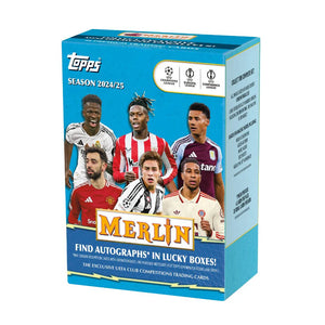 2024-25 Topps Chrome Merlin UEFA Club Competitions Soccer Blaster Box