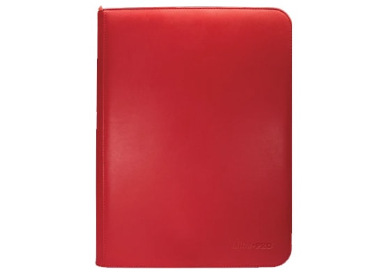 Ultra Pro 9 Pocket Vivid Zip Pro Binder-Red
