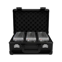 Zion Cases Slab Case X 3 Row With Locks-Black
