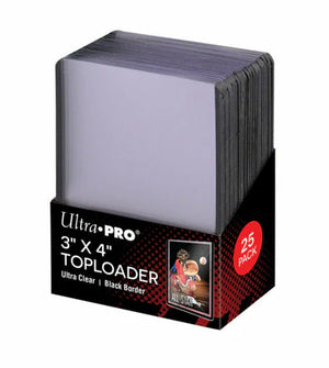 Ultra Pro 3X4 Top Loader 25ct Regular 35pt-Black Border