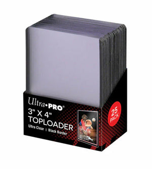 Ultra Pro 3X4 Top Loader 25ct Regular 35pt-Black Border