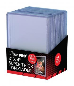Ultra Pro 3X4 Top Loader 25ct Super Thick 75pt