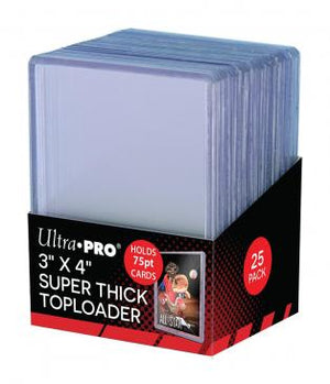 Ultra Pro 3X4 Top Loader 25ct Super Thick 75pt