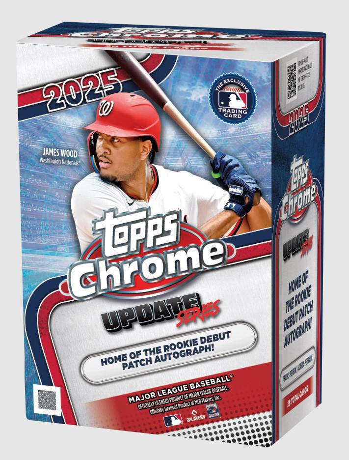 2025 Topps Chrome Update Series Baseball Blaster Box