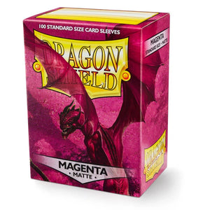 Dragon Shield 100ct Standard Size Sleeves Magenta Matte