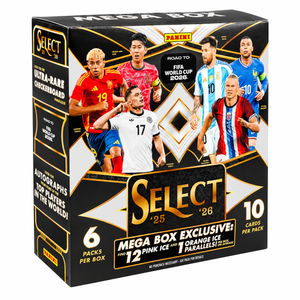 2025-26 Panini Select Road to the FIFA World Cup Soccer Mega Box