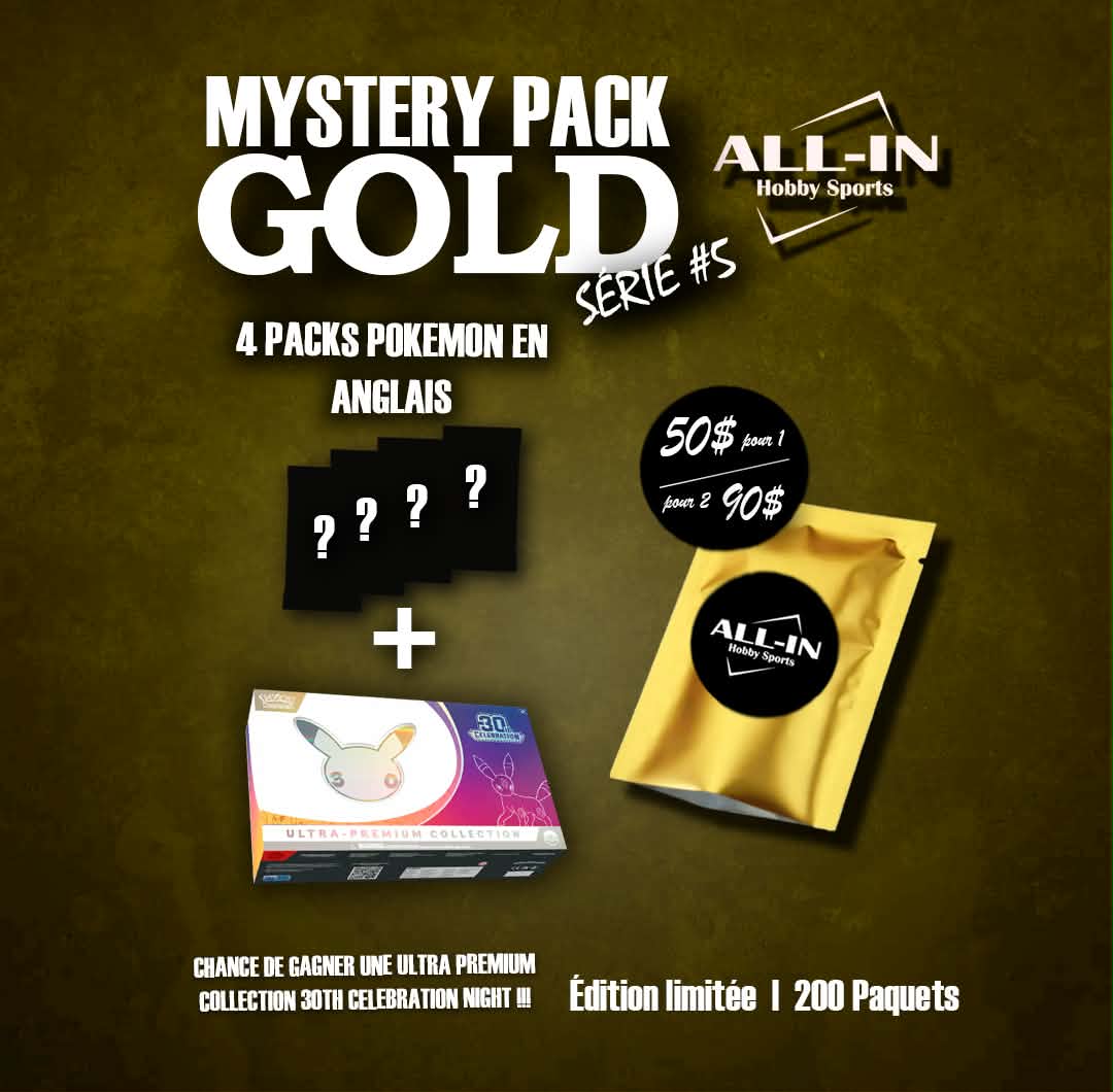 MYSTERY POKEMON GOLD PACK SERIES #5