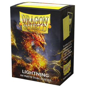 Dragon Shield 100ct Standard Size Dual Sleeves Lightning