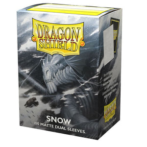 Dragon Shield 100ct Standard Size Dual Sleeves Snow