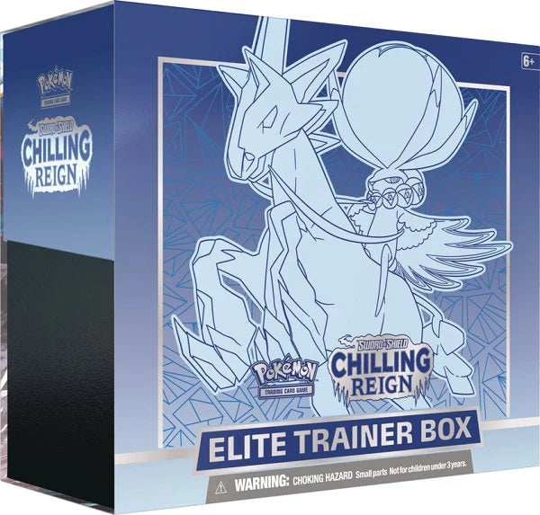 Pokemon Sword & Shield Chilling Reign Elite Trainer Box- Ice Rider Calyrex