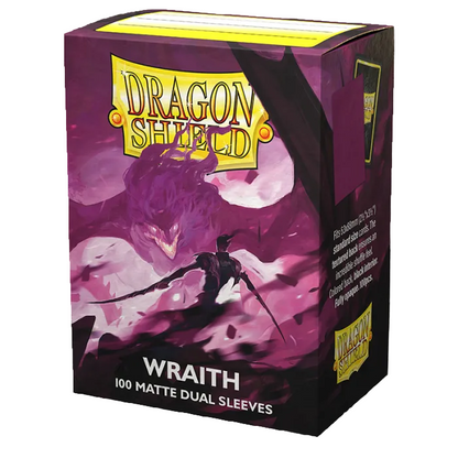 Dragon Shield 100ct Standard Size Dual Sleeves Wraith