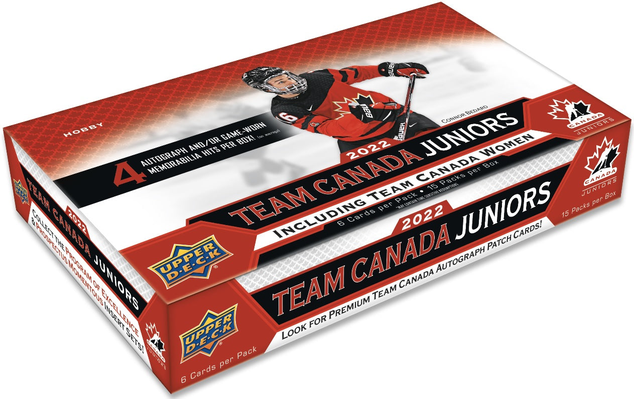 2021-22 Upper Deck Team Canada Juniors Hockey Hobby Box
