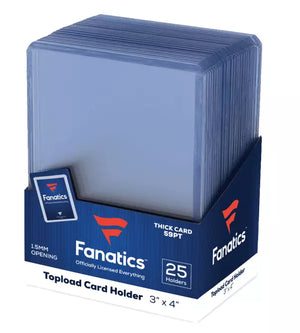 Fanatics 3X4 Top Loader 25ct 59pt