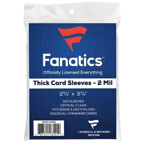 Fanatics Card Sleeves Thick Card 100ct
