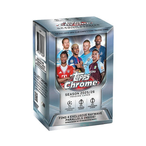 2025-26 Topps Chrome UEFA Club Competitions Soccer Blaster Box