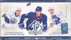 2010-11 Upper Deck SP Authentic Hockey Hobby Box