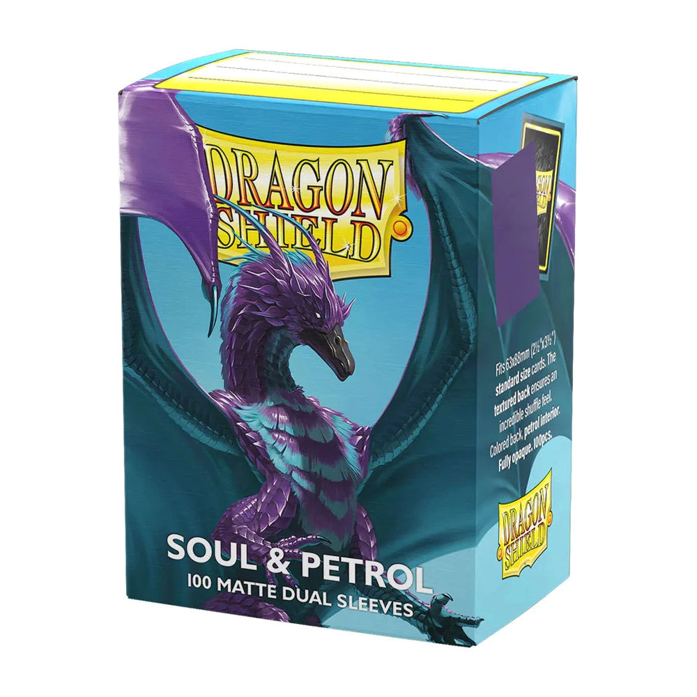 Dragon Shield 100ct Standard Size Dual Sleeves Soul & Petrol