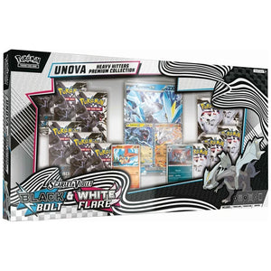 Pokemon Scarlet & Violet Black Bolt & White Flare Unova Heavy Hitters Premium Collection Box