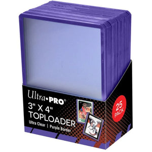 Ultra Pro 3X4 Top Loader 25ct Regular 35pt-Purple Border