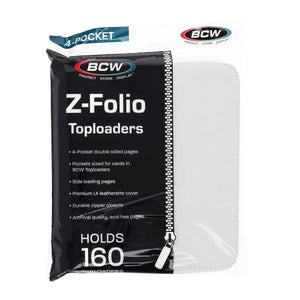 BCW Z-Folio 4-Pocket LX Album Toploader Binder White